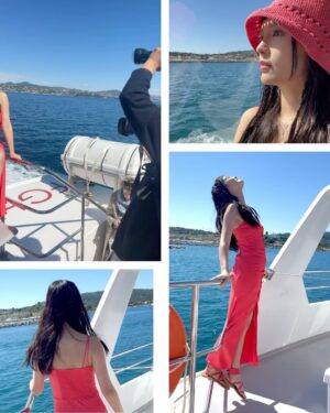 Anjaylia Chan Instagram - 和來自各地的美女們boat trip 🌊

大家一起拍拍拍📸

不知道大家有沒有留意到，其實很多人穿的都是同一件衣服。

只是不同的女生、不同的個性和特質，就穿出了不一樣的風格☀️

每一次換裝後都很期待看大家怎麼去演繹自己的衣服。

同一道海岸線，總有不一樣的風景。

@longchamp 
#LongchampStTropez 
#LongchampSS24
#longchamphk