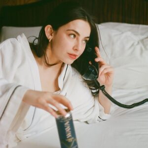 Anjelica Bette Fellini Instagram - 📷 The Walker Hotel Presents: “The Artist’s Stay by @AnjelicaFellini” Powered By @WavaWater.
 
After months of planning and artful crafting, we are thrilled to share this special and ongoing series with you all. Captured on film, Anjelica’s portraits of @stellakcole convey a classic and enduring point of view that disrupts the typical digital landscape. In her own words:
 
“Throughout the [Artists Stay] series, I’m striving to showcase a quality I believe is hard to feel in the ceaseless digitalization of today’s world. Through my lens, these artists are timeless, and we connect in real-time. In real life. It’s that same quality I’ve found at the Walker Hotel; a classic resilience to the prosaic. I’m inspired to bring more real moments to light through this collaboration.”
 
About @WavaWater: WAVA is the first beverage and sound experience using lightly caffeinated sparkling water and binaural beats of sound frequencies and music to help increase the ability to focus.