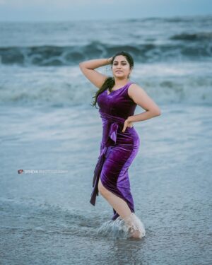 Ankhitha Vinod Instagram - 𝑬𝒔𝒄𝒂𝒑𝒆 𝒕𝒐 𝒕𝒉𝒆 𝑩𝒆𝒂𝒄𝒉 - 𝑻𝒉𝒂𝒕’𝒔 𝒎𝒚 𝑰𝒅𝒆𝒂 𝒐𝒇 𝑷𝒂𝒓𝒂𝒅𝒊𝒔𝒆 ❣️🌊✨

📸 : @drisyaphotography_ 
👗: @ansisiyad 
💄: @beautels_salon 

#beachphotography #beach #water #purple #model #malayalamactor #photoshoot #instagramreels #actress #actresslife