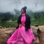 Ankita Bhowmick Instagram - "Find me where the mountains meet the sky."🕉🧿