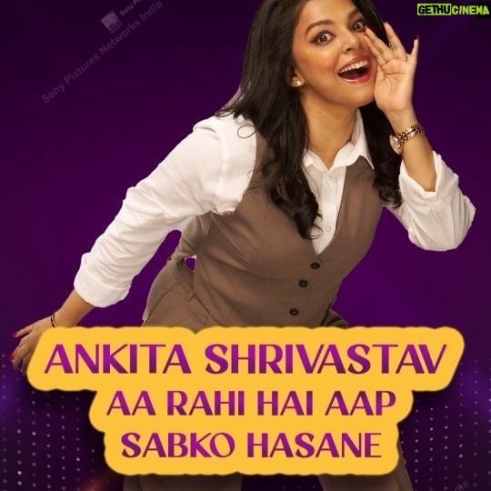 Ankita Shrivastav Instagram - Ankita aa rahi hai aapko dene comedy ka overdose. Ho jaaiye taiyyar for some madness! 🤪 Dekhiye #MadnessMachayenge, 9th March se, Sat-Sun, 9:30 baje, sirf #SonyEntertainmentTelevision par! #MadnessMachayengeIndiaKoHasayenge #MadnessMachayengeOnSonyTV @filmychokri