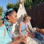 Anna Akana Instagram – backyard burning man birthday for @yasminjkassim 🎀