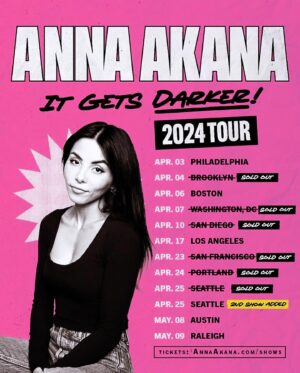 Anna Akana Instagram - just a little thirst trap to hack the algorithm & remind you this ✨sell out✨ is on tour*

*will not be wearing a bathing suit on stage