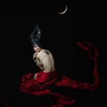 Anna Akana Instagram - Lilith’s shadow 🌙 BTS & unpublished selects on patreon next week! This month’s proceeds go towards helping Palestinians. #ceasefirenow 📷 @bekor_ 🩸 @catcalico 👻 @jennernugen 🕯️ @bethanystruble