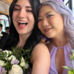 Anna Brisbin Instagram - HAPPY MAWWIAGE to @ms_brittanyjean & @victorioust13, two of the best, most supportive, most compassionate, most down for anything friends out there. So grateful NYU quidditch brought you (and us) together. 💜 Thanks for letting me part of your magical day. ✨