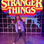 Anna Brisbin Instagram - Hail Lord Vecna. 🕰️ Had the best time as king Eddie Munson at the @strangerthings.experience with @strawburry17!! Was lucky enough to be invited for the VIP experience and while we weren’t allowed to record in the experience itself, trust it was RAD AS HELL AND NOW EDDIE MUNSON HAS SUPER POWERS. 🤘 Anywho here are some fun shots from the photo ops after the experience. 😂 Tix info are linked in my stories! 🤍 #longliveeddie #eddiemunson #invited #ad #strangerthings #strangerthingsexperience