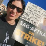 Anna Brisbin Instagram - STRIKE IS OVER! At least, suspended! These past 118 days have been ROUGH but it’s been so inspiring to join forces with my fellow actors for the future of ALL actors. 🥹 Crossing my fingers that the deal our negotiators agreed to is what we needed and that we won’t have to do this again for a longgg longgg time. (Though we’ll see when it comes to videogames shortly… lol) I can finally speak freely about the media I love without worrying about accidentally promoting a struck project and that is SO LIBERATING LMAO so I’m just gonna take this opportunity to tell everyone who loves horror or Edgar Allen Poe to watch Fall of the House of Usher. And I want to give a special shout-out to any non-union influencers who voluntarily chose to stop talking about struck projects in solidarity, often at the cost of your income. 🥹 You didn’t have to do that but it meant so much. It was an honor to picket with you, my union friends. 🤍 #SAGAFTRAstrong #strikeisover and also yes i obviously dressed up for the Barbie Movie. 💖
