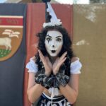 Anna Brisbin Instagram - Mime-Clown or Clown-Mime? The world may never know. #renfaire #clown #mime #renfest #renaissancepleasurefaire @renaissancepleasurefaire