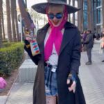 Anna Brisbin Instagram - This one. 😏💖 Tattoos by @infamousbylaura Top and shorts by @hottopic Shot by @sarahsneak #harleyquinn #birdsofprey #wondercon #ladygaga #cosplay