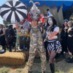 Anna Brisbin Instagram - Mime-Clown or Clown-Mime? The world may never know. #renfaire #clown #mime #renfest #renaissancepleasurefaire @renaissancepleasurefaire