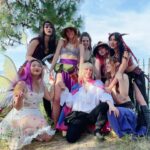 Anna Brisbin Instagram - Big recommend going to ren faire with just a bevy of beautiful babes. 😌👌✨ #dragon 🐲❤️‍🔥 #renfaire #renaissancepleasurefaire #dragoncosplay #reddragon