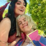 Anna Brisbin Instagram - Big recommend going to ren faire with just a bevy of beautiful babes. 😌👌✨ #dragon 🐲❤️‍🔥 #renfaire #renaissancepleasurefaire #dragoncosplay #reddragon