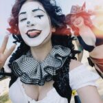 Anna Brisbin Instagram - Mime-Clown or Clown-Mime? The world may never know. #renfaire #clown #mime #renfest #renaissancepleasurefaire @renaissancepleasurefaire