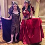 Anna Brisbin Instagram - That’s a wrap on @lojmasquerade 2023. 🥲 Always the most magical night(s) of the year, filled with the best people watching I’ve ever experienced featuring the most creative and wondrous costumes you can imagine. I’m so glad this year I went both nights so I could have my spooky night Friday and my fantastical dragon night Saturday. ❤️‍🔥 🪡corset by master seamstress @nicolerieko 🎭mask by @mischiefmasks 🛡️armor by @syntheticdaisydesign 😈horns by @unicorncorner #labyrinthmasquerade #labyrinthball #dragoncosplay #reddragon #lojmasquerade