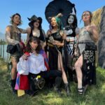 Anna Brisbin Instagram - Mime-Clown or Clown-Mime? The world may never know. #renfaire #clown #mime #renfest #renaissancepleasurefaire @renaissancepleasurefaire