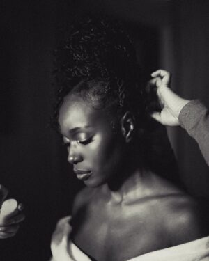 Anna Diop Instagram - A moment of calm before the most gorgeous of storms 🖤 BTS in London