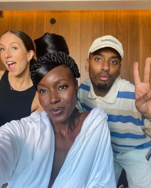 Anna Diop Instagram - Missing London, this fit, and this INcredible glam team ✨🙌🏿✨
