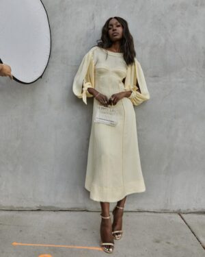 Anna Diop Instagram - #latepost And the last of our press looks for Nanny ✨ 

💛🖤