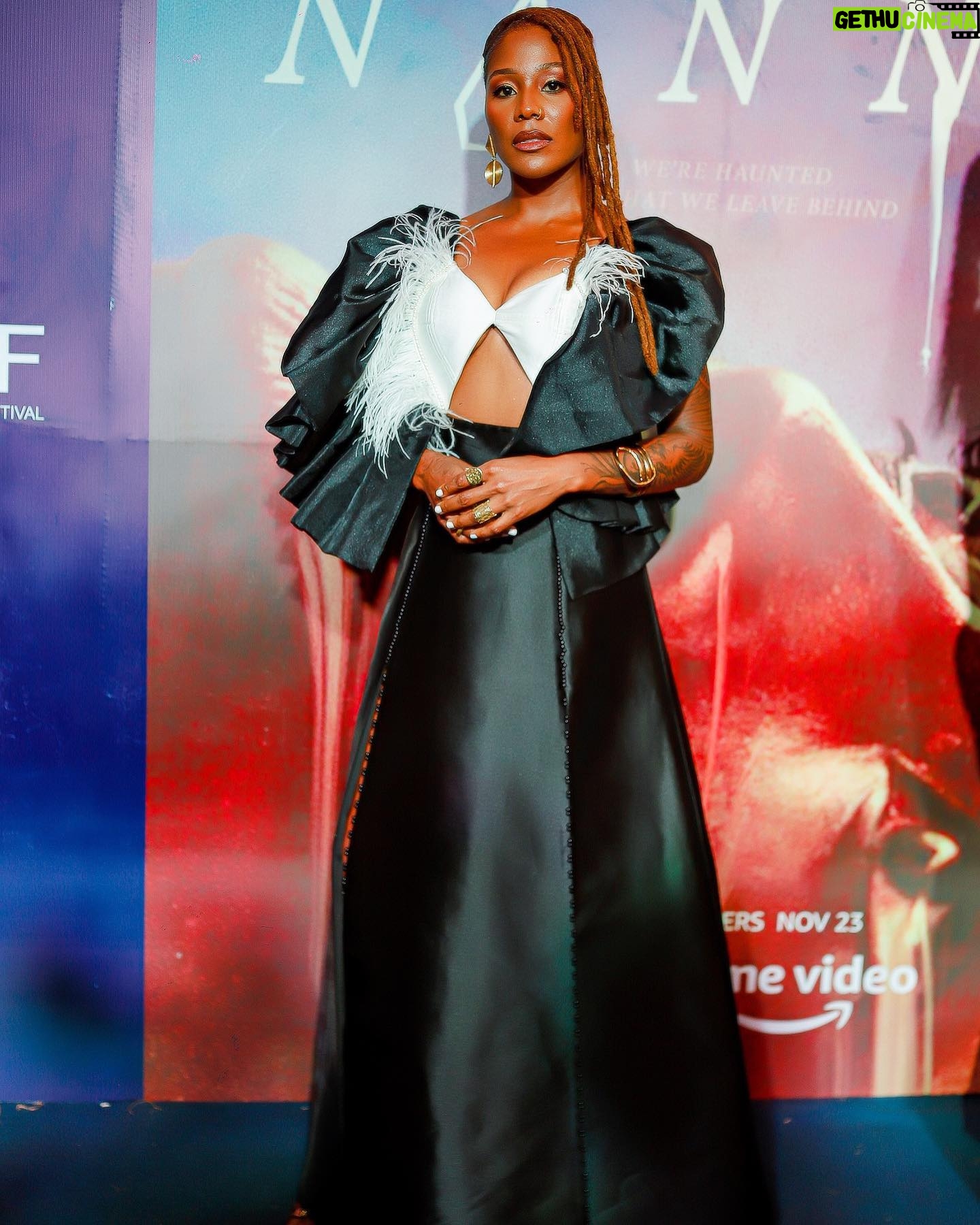 Anna Diop - 10.4K Likes - Lagos! Oh my…❤️ Nanny was the opening film at this year’s AFFRIF ✨ An incredibleeee night. And on top of it - Nikyatu and this DRESS 🤤 Love ✨❤️