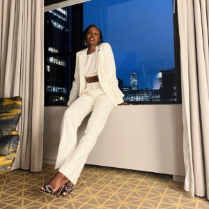 Anna Diop Instagram - This city, in this SUIT ✨🤍 *chefs kiss