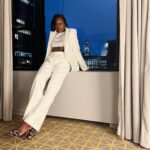 Anna Diop Instagram - This city, in this SUIT ✨🤍 *chefs kiss
