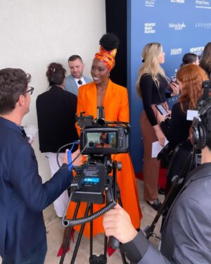 Anna Diop Instagram - Had the loveliest day at the Newport Beach Film Festival ✨ Thank you @newportbeachfilmfest for celebrating NANNY and for this beautiful award! If you can’t tell, I was pretty happy about it :)