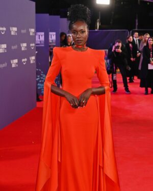 Anna Diop Instagram - Overwhelmed with gratitude for our BFI London Premiere 🤍✨ It was our most memorable (and emotional) screening to date. Thank you to the @britishfilminstitute for one of the most beautiful evenings we’ve had the honor of experiencing on this journey. Thank you to the sold out theatre of 1500 guests. It took our breath away as we walked onto the stage to present the film 🥹 An incredible night ✨