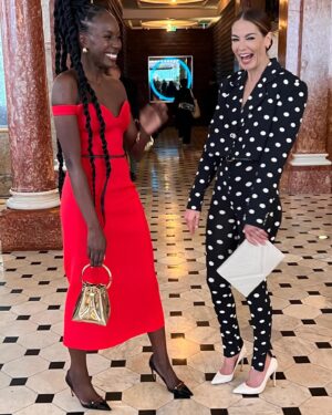 Anna Diop Instagram - We’re playing it cool but honestly we’re just a couple of dorks so excited about our movie, in theaters today! 🕷#NannyFilm