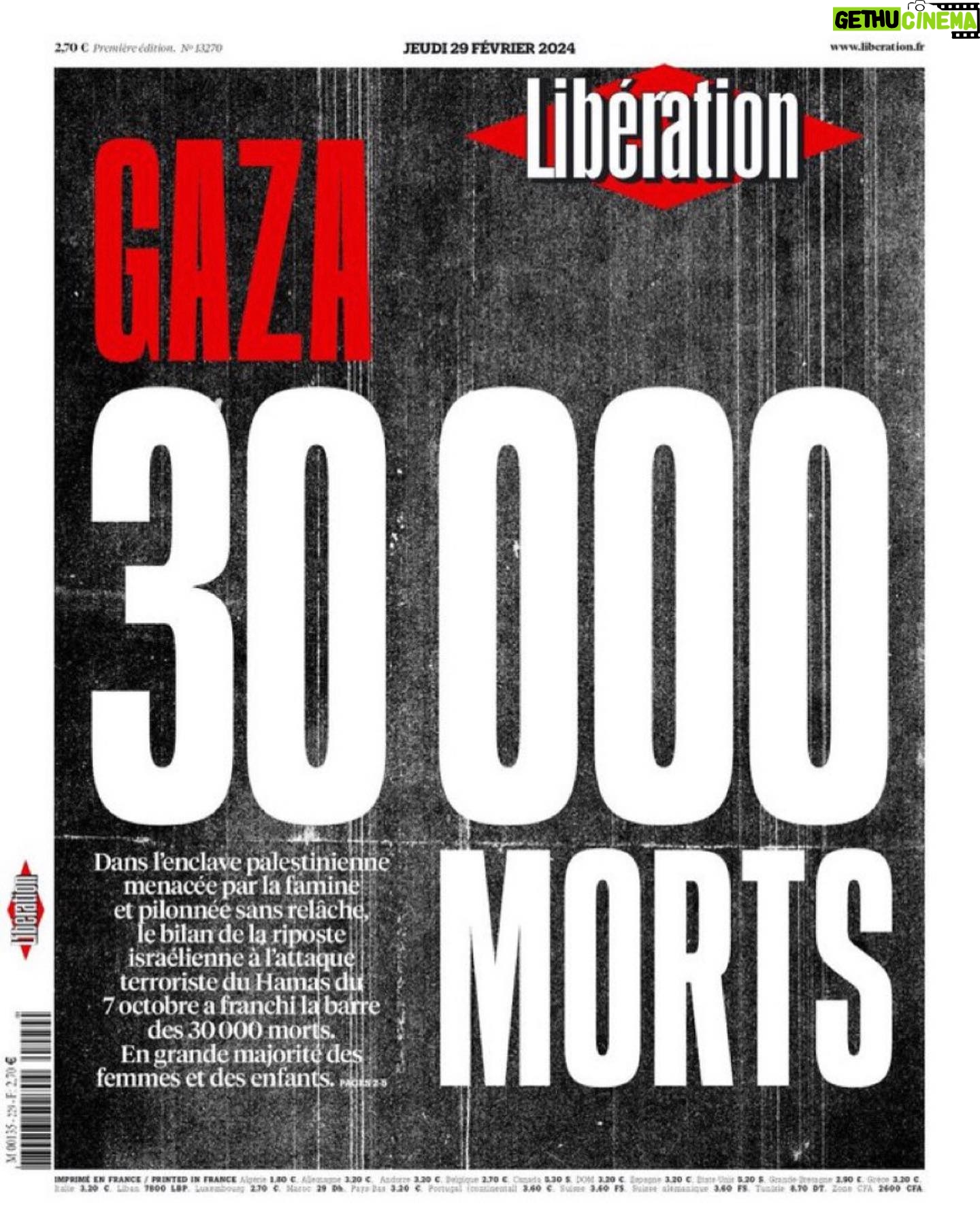 Anna Foglietta Instagram - Morire per mano di terroristi è molto diverso da morire per mano di una democrazia. Coi terroristi non si negozia, con un paese democratico SI. 30.000 civili barbaramente uccisi, in maggioranza donne e bambini 1.300.000 sfollati ridotti alla fame di cui 610.000 bambini. . . . #ceasefirenow🇵🇸 #stopgenocide