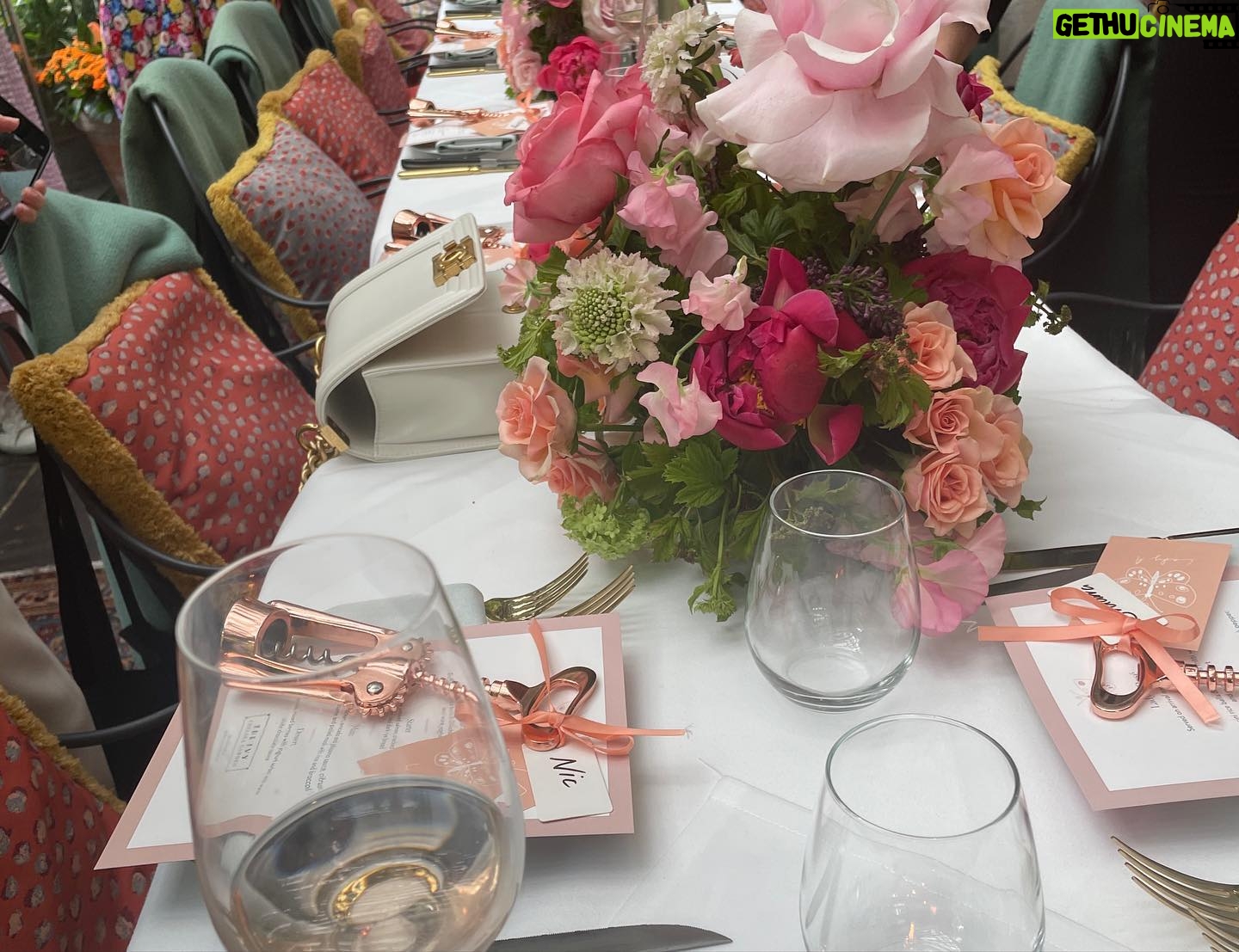 Anna Friel Instagram - @drinkladya Thank you @ellecaring and all the very beautiful ladies you gathered together for a perfect ‘rose ladened’ lunch. I loved every minute. @the_ivy_collection . 💕💕💕