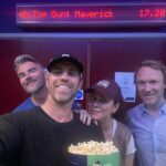 Anna Friel Instagram – Happy 4th July everyone. Friends trip to the cinema to see the new #topgun. Very excited. The original is still one of my faves. 💋@jamesbritmarshall  @dylansaxby @vogelvisuals