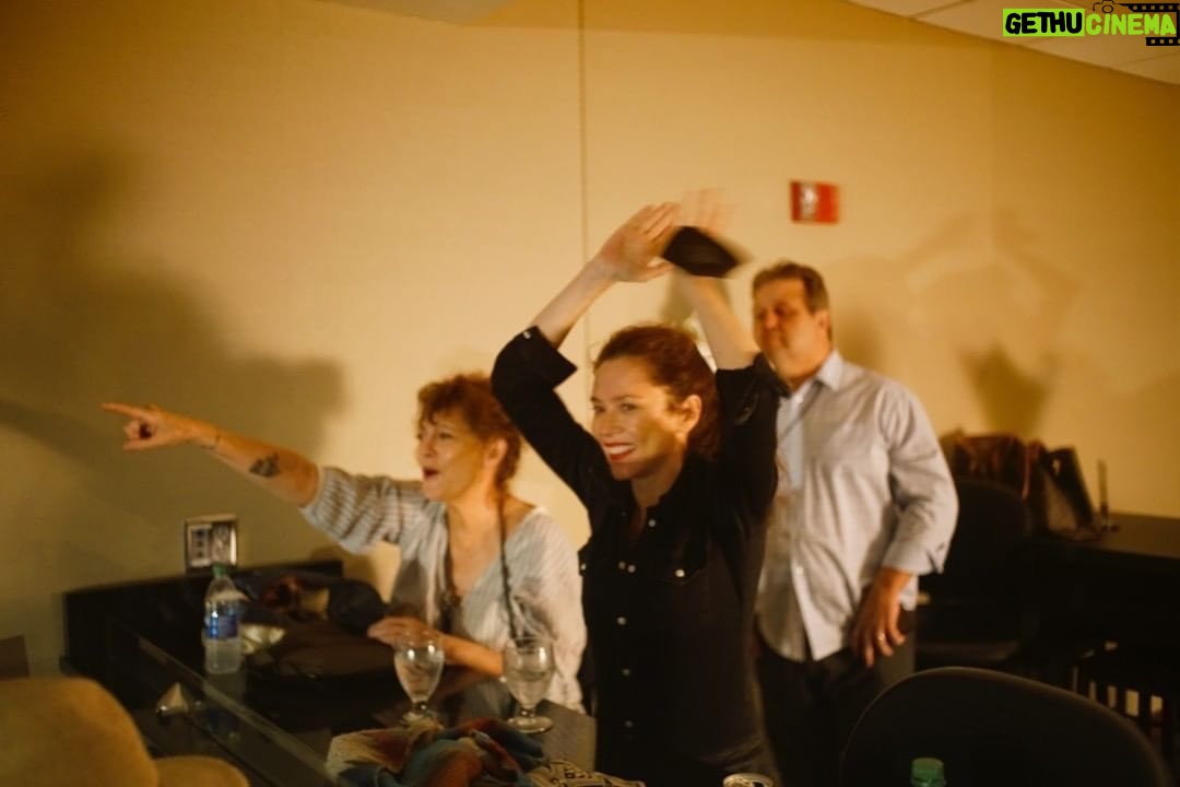 Anna Friel Instagram - @susansarandon @traceadkins @jasonenslerv3.1 and Me in celebration mode.only those that worked on this journey will get the joy captured in this image