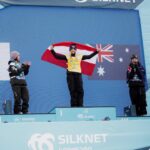 Anna Gasser Instagram - Happy End 🥹🥇 Thanks so much to everyone for the support, means a lot 🫶! And big ups to all the girls sending it in challenging conditions - we made the most out of it. Always a pleasure to share the podium with @miyabionitsuka 🥈and my favorite aussi @tess_coady🥉 #worldchampion #snowboarding 📸 @clemensmillauer @lee_ponzio