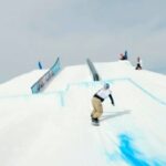 Anna Gasser Instagram - Top to bottom run from training 🥲 unfortunately couldn’t land it clean enough in the final and got 7th. Still had lot of fun riding and I’m so proud of all the women ! Big congrats to @mia_brookes for her big win and the first cab 14 in women’s history and @zoisynnott 👸🥈 @miyabionitsuka 🥉👸 Thanks @clemensmillauer for the follow 🫶