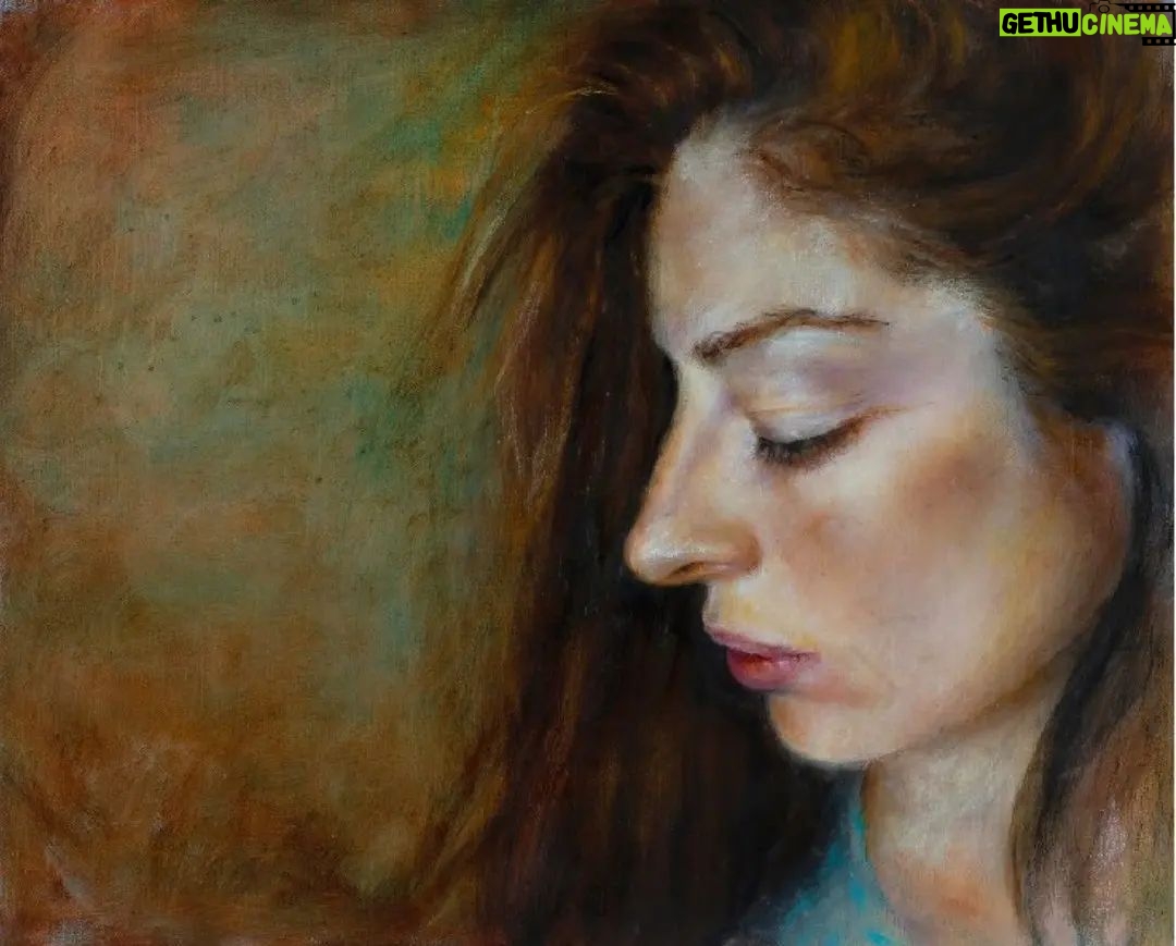 Anna Hopkins Instagram - Portrait by my amazingly talented mom @rita_duris_artist ❤️❤️
