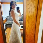 Anna Hopkins Instagram - Had a great time on @ridehallmarkchannel! Horses and wedding dresses and flowy hair and Lake Louise. Couldn't have asked for anything more!