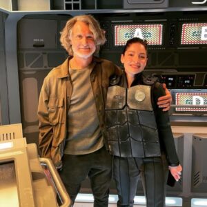 Anna Hopkins Instagram - Taki taki! 🐱🐈 #TheExpanse @expanseonprime 📷 @bribriguy23