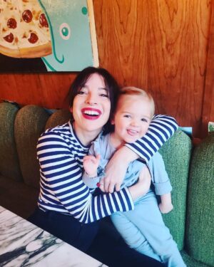 Anna Hopkins Instagram - Ruby loves dining at Danny's!