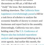 Anna Konkle Instagram – Michael Gee wrote this incredible piece for Harvard Business Review (I donno, some college in Boston?!?) describing arguments made in the case of reparations:

“Why We Need Reparations for Black Americans,” from the Brookings Institute

From Here to Equality, by William Darity and A. Kristen Mullen

“What Is Owed,” New York Times Magazine essay by Nikole Hannah-Jones

“The Case for Reparations,” The Atlantic essay by Ta-Nehisi Coates

Google it. Click on it. Read it. Take action by going to link in my bio which will bring you to ACLU site with instructions on emailing your house rep in support of HR 40. Which is apparently stalled but Aclu is still calling upon us to push it forward. And then we do more.
