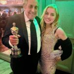 Anna Kulinova Instagram - TBT ~ High lights of the last month: I had an Amazing time meeting w Charles Roven 🤩 /Producer of the “Oppenheimer”/ 💥@ The Universal Oscars® party at Soho House West Hollywood! ✨ UTA pre Oscar party 🎉 Always fun to see Fabulous @parishilton looking super HOT in Pink!!! 💖💕💋 #oscars2024 #oppenheimer #oscarwinner #afterparty #redcarpet #charlesroven #sohohouse #nbcuniversal #parishilton #annakulinova #fabolous #actorslife #actingislife #happy #smile #love