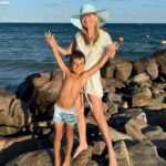 Anna Kulinova Instagram - Greetings from Bulgaria 🇧🇬 Black Sea! 🌊 Family time ❤️ Best time‼️ Always precious moments w my Little Prince, nephew Yasen 😇😍🤗💋 Wearing: @emilyinparisoutfits 👗 #family #familytime #besttime #presious #mylittlenephew #littleprince #fun #emilyinparis #emilyinparisoutfit #blacksea #svetivlas #vacation #familyvacay #love #happy #smile #instadaily