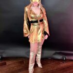 Anna Kulinova Instagram – About last weekend fun 🤩 #halloweenmood #sundayfunday #jamesbond #jamesbondgirl #goldfinger #goldgirl #fabolous #fun #weekendvibes #actorslife #actingismypassion #bestvideo #instagood