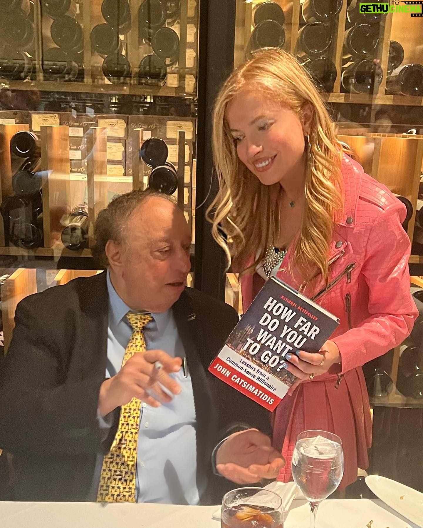 Anna Kulinova Instagram - About last night ~ What a Fabulous night! I was honored to meet for a second time the billionaire @john.cats 💫 at his book signing event “HOW FAR DO YOU WANT TO GO” Rags - To -Riches 🤩Lessons from a common sense Billonaire @estiatoriomilos ✨ What an inspiration story about THE AMERICAN DREAM!💥 Great time meeting an Amazing new friends @eve.pomerance 💖✨ #johncatsimatidis #booksigning #howfardoyouwanttogo #theamericandream #billionaire #inspiration #inspirationalstory #mentor #everythingispossible #dreambig #biggoals #amazingpeople #newfriends #greatbook #greatevening #i̇nstagood #libertyclub