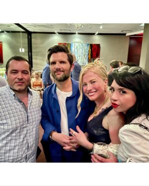 Anna Kulinova Instagram - Great time with the cast of the “Severance” TV show💥It was wonderful meeting w some of my favorite actors @benstiller 🤩@patriciaarquette✨ @mradamscott 
What a MAGICAL TIME!!! 👌🤗💋
#benstller #severance #adamscott #patriciaarquette #amazingactor #magicaltime #fun #redcarpet #greatparty #picsofday #smile #love #actorslife #kiss