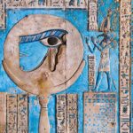 AnnaLynne McCord Instagram - Hermes Trismegistus - The Thrice Great, The Great-Great as THOTH, Egyptian God of Wisdom in energetic interaction with the Lunar Disk. — Eye :) find myself captivated by this particular relief. ***PLEASE, COMMENT BELOW: What do you see in its symbolism? [Photo credit: @amentenofre ]