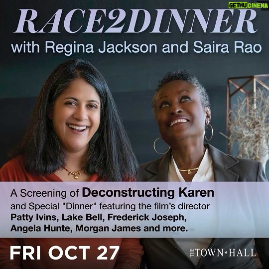 Anna Paquin Instagram - LINK in bio for TIX OCTOBER 27th NYC Special SCREENING of @deconstructingkaren YOU DO NOT WANT TO MISS THIS I am an Executive Producer of the documentary @DeconstructingKaren which follows the extraordinary work of a Black and brown woman (@sairarao and @rljack12) who have dinners with white women to help us deconstruct our internalized white supremacy. The film has gone viral and is now coming to NYC’s Town Hall on October 27, along w some amazing guests for the talkback including the film’s director @pattyivins, @lakebell, @fredtjoseph, @angelahunte, @morganajames, @iamjolorenz and Camille Wright.