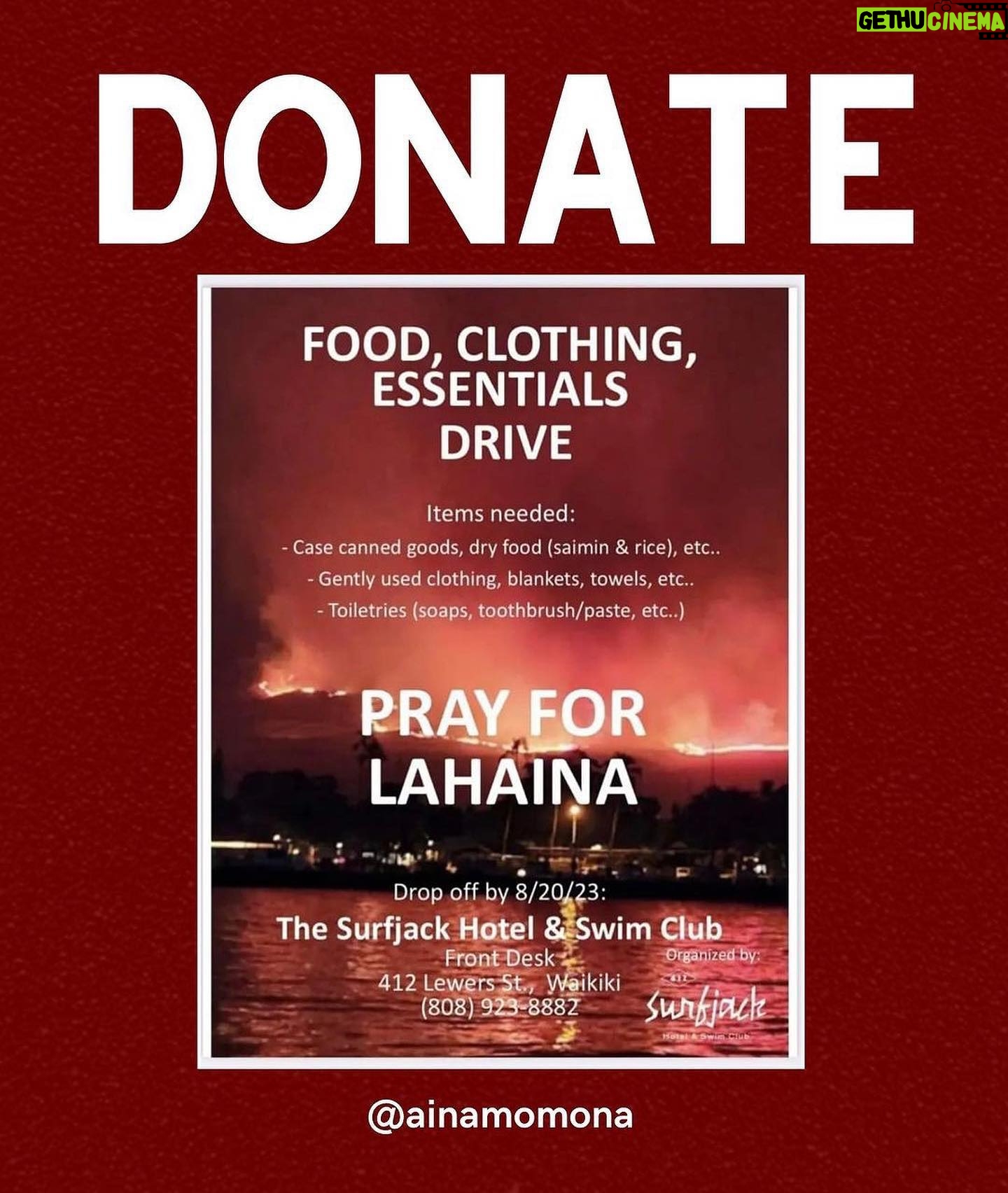 Anna Paquin Instagram - Posted @withregram β’ @ainamomona Maui needs you βπ½ Please make an effort to donate to Maui if possible. Follow @kakoo_haleakala for updates! β βΔina Momona is standing up this fundraiser to support our Maui community. All the funds raised will be given to the Hawaii Community Foundation Maui County Strong Fund https://www.hawaiicommunityfoundation.org/maui-strong to support disaster relief on Maui. We are using this ActBlue platform because giving is quick and easy, and the funds come to us immediately, allowing us to get these funds to families in need faster. An accounting of all the monies raised through this fundraiser and our distribution to HCF will be posted to our website. Mahalo for your support. β Correction on slide 4: Fundraiser is hosted by @ilimanator not @thekuproject #mauihawaii #wildfires #mauilife #mauinokaoi #ainamomona #aina
