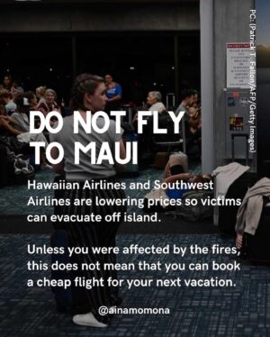 Anna Paquin Instagram - Posted @withregram • @ainamomona Maui is not the place to have your vacation right now. 

DO NOT TRAVEL TO MAUI.

Do not convince yourself that your presence is needed on an island that is suffering this deeply. 

Mahalo to everyone who has donated and shown aloha to the community in this time of need. 

Please check our Instagram Stories for updates and 
follow @kakoo_haleakala  @mauirapidresponse and @hawaiinewsnow for more! 

—

‘Āina Momona is standing up this fundraiser to support our Maui community. All the funds raised will be given to the Hawaii Community Foundation Maui County Strong Fund https://www.hawaiicommunityfoundation.org/maui-strong to support disaster relief on Maui.

We are using this ActBlue platform because giving is quick and easy, and the funds come to us immediately, allowing us to get these funds to families in need faster. An accounting of all the monies raised through this fundraiser and our distribution to HCF will be posted to our website. 

Mahalo for your support.

#mauihawaii #wildfires #mauilife #mauinokaoi #ainamomona #aina #maui