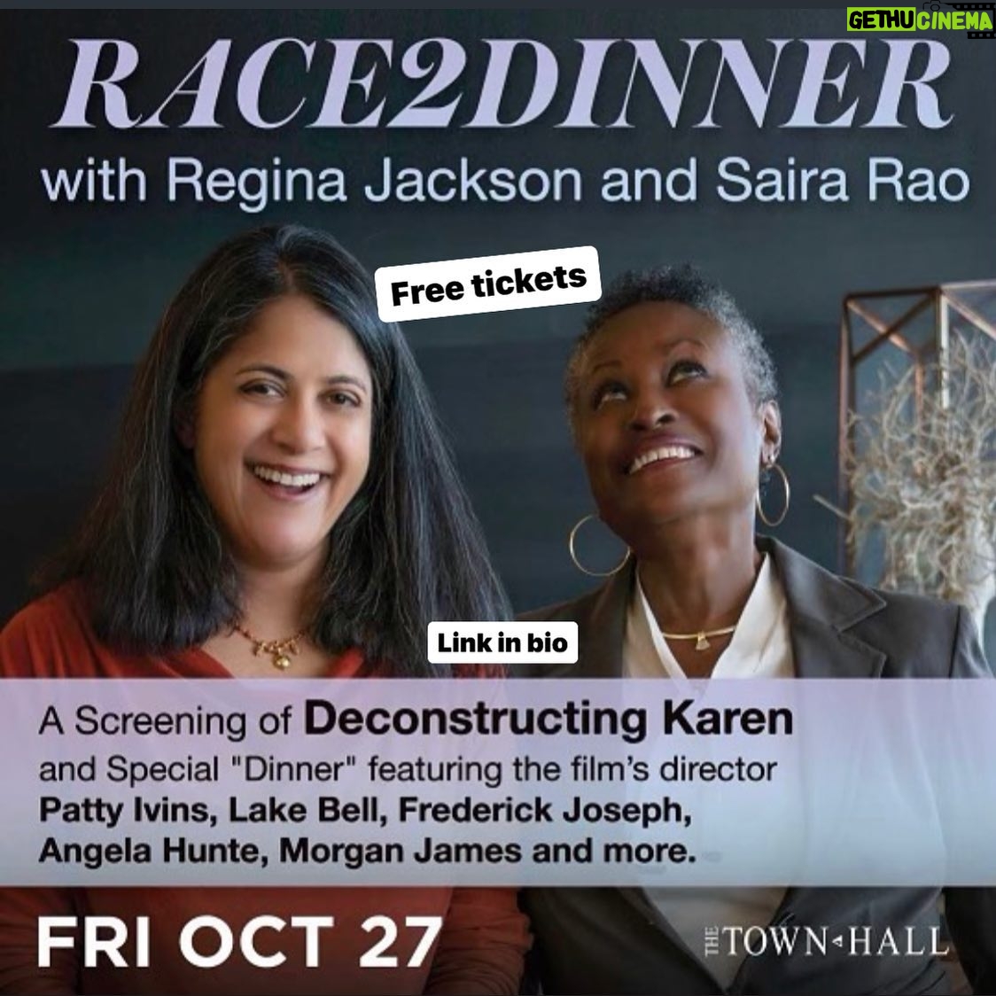 Anna Paquin Instagram - LAST CHANCE for FREE tickets to TOMORROW’S special screening of @deconstructingkaren and the ladies of @race2dinner @sairarao @rljack12
