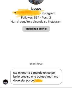 Anna Pettinelli Instagram - Ecco l’odio. Ricevere critiche è normale ma augurare la morte non lo è. Pubblico questo messaggio,che ho ricevuto ieri in direct, per far comprendere il disagio mentale di cui soffrono alcuni haters. Non fa male ma fa pensare. Fa pensare che nella loro testa si agitano mostri che li tengono lontani dalla vita normale, dalle normali reazioni e relazioni. Qualcuno li aiuti. #hate #haters #peace #realityshows